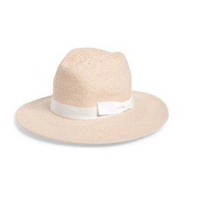 HALOGEN Woven Straw Panama Hat
